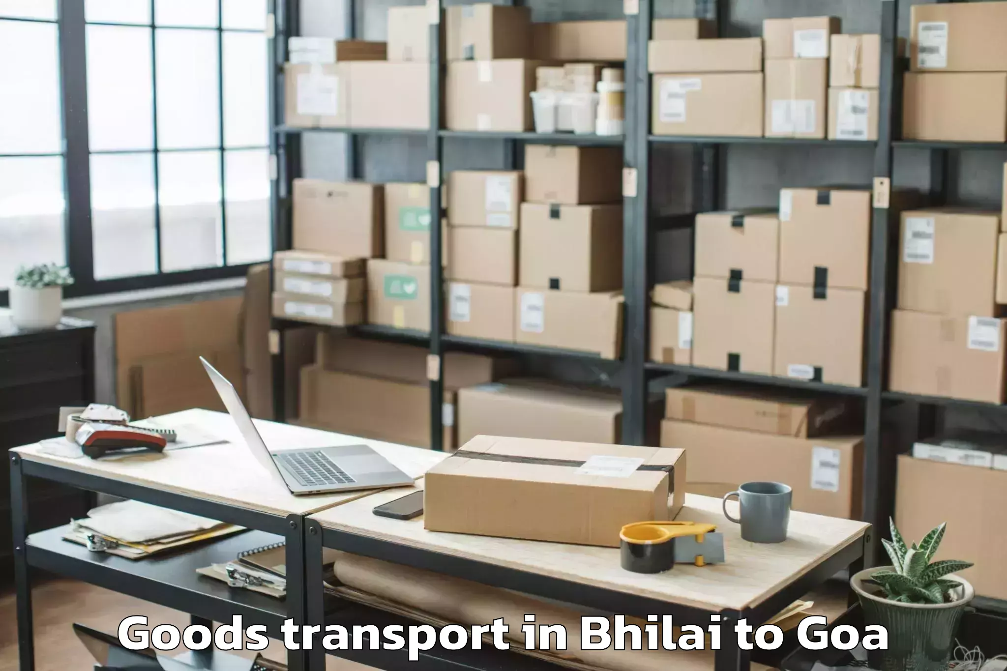 Easy Bhilai to Saligao Goods Transport Booking